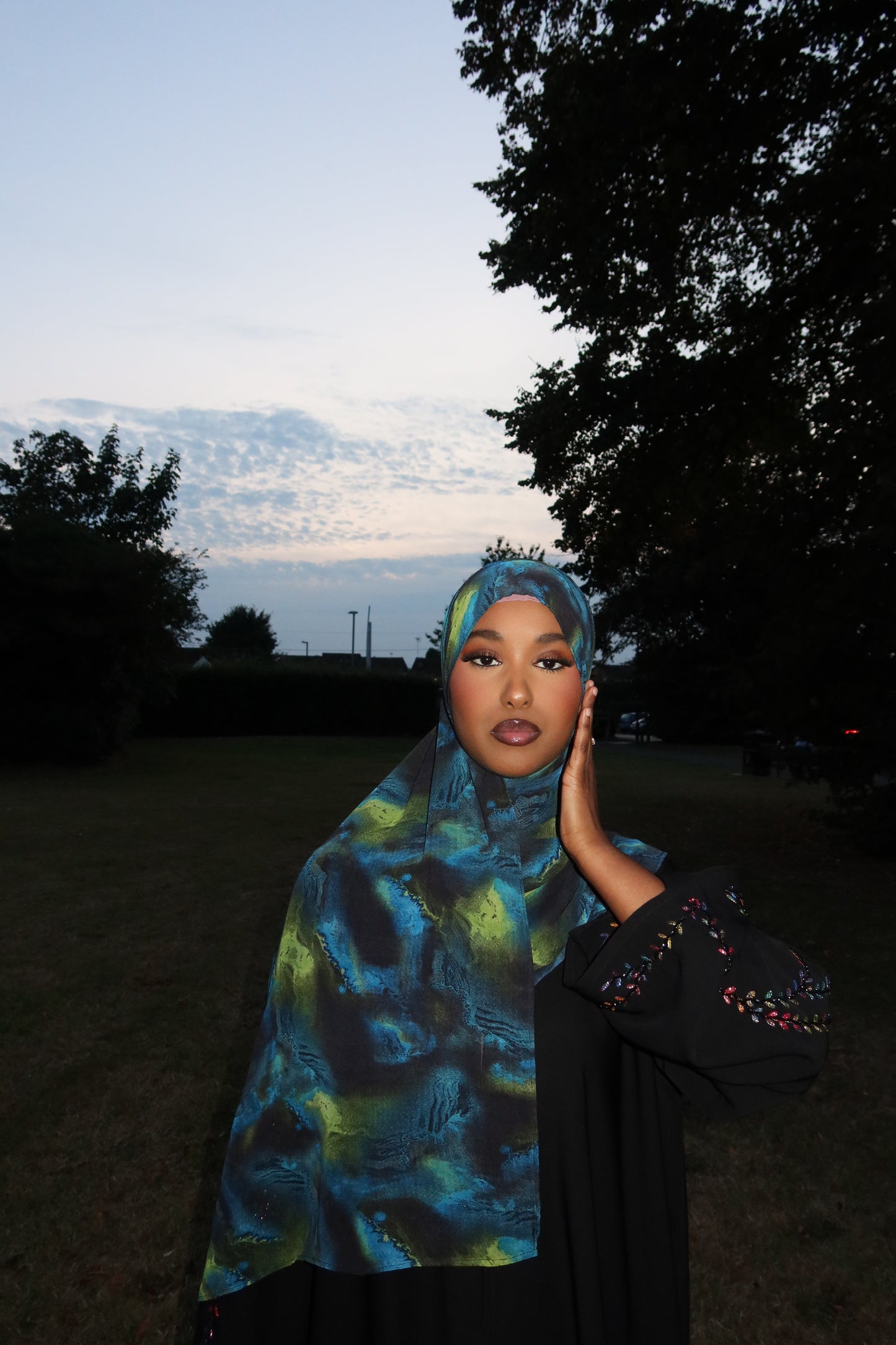 Northern Lights Premium Chiffon