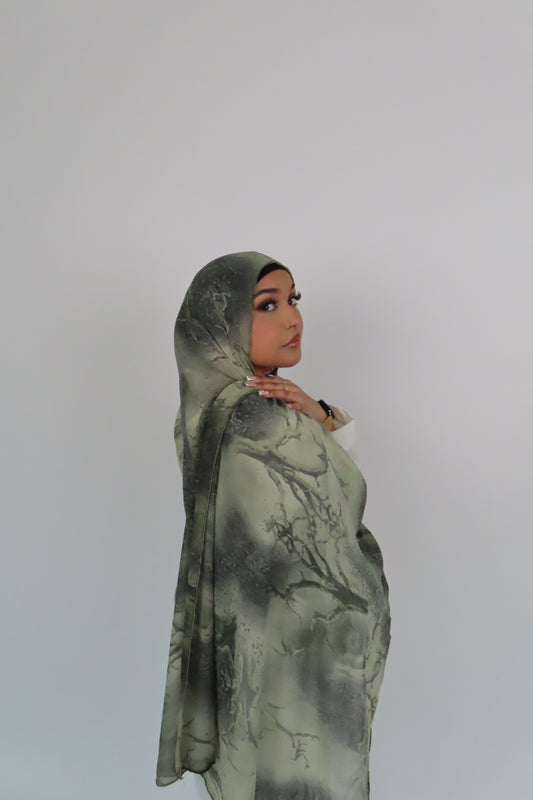 Silver Mist Premium Chiffon