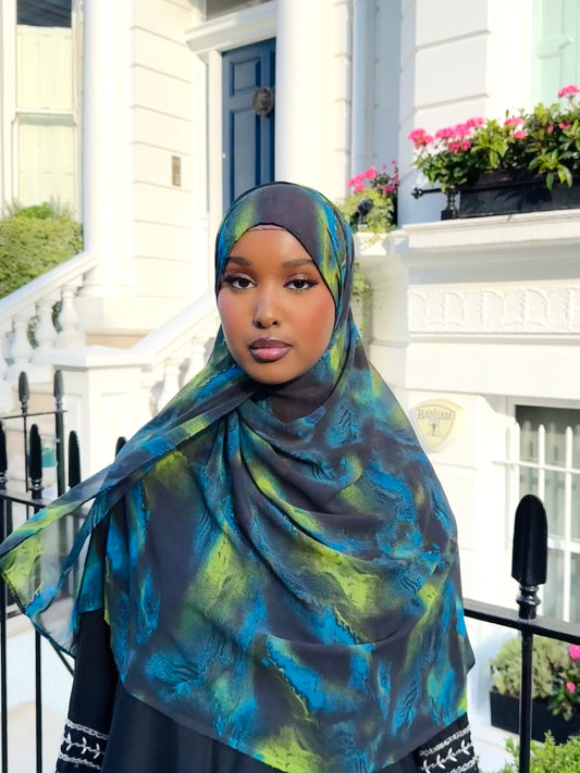 Northern Lights Premium Chiffon