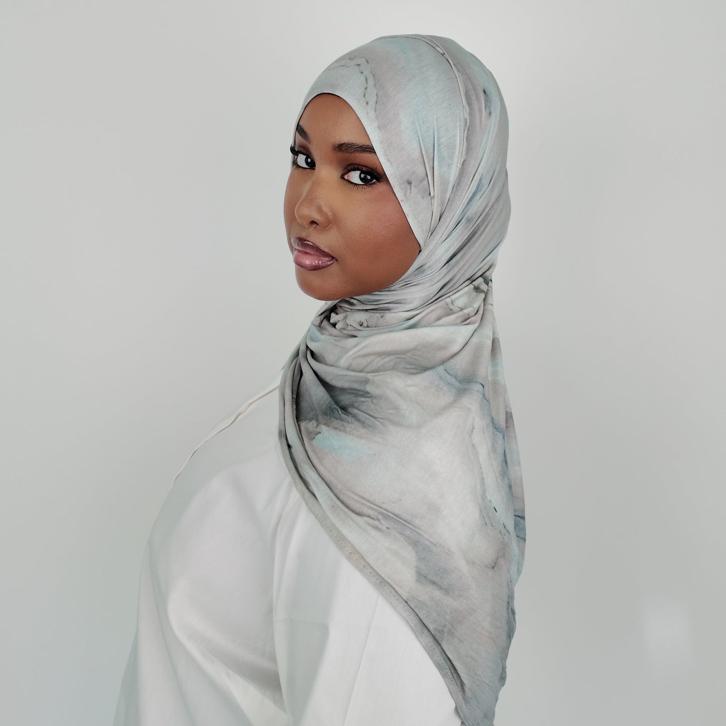 Marble Jersey Hijab