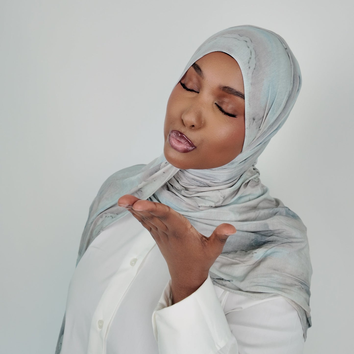 Marble Jersey Hijab